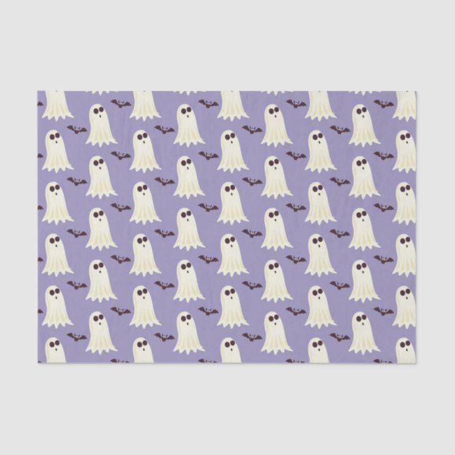 Ghosts and bats tissue paper (Front)