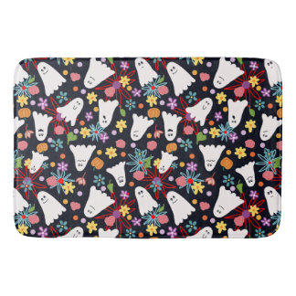 Ghosts and Flowers Bath Mat