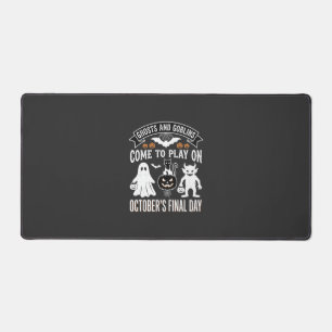 Ghosts and Goblins Halloween October Final Day_1 Desk Mat
