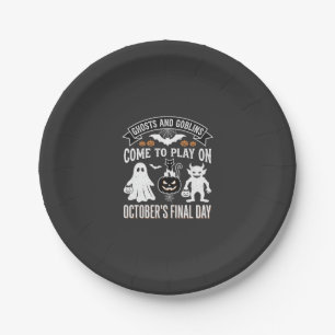 Ghosts and Goblins Halloween October Final Day_1 Paper Plate