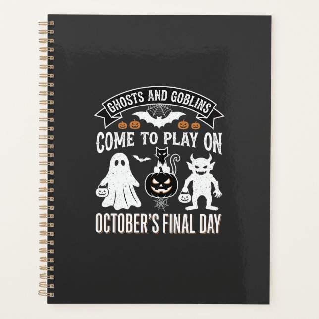 Ghosts and Goblins Halloween October Final Day_1 Planner (Front)