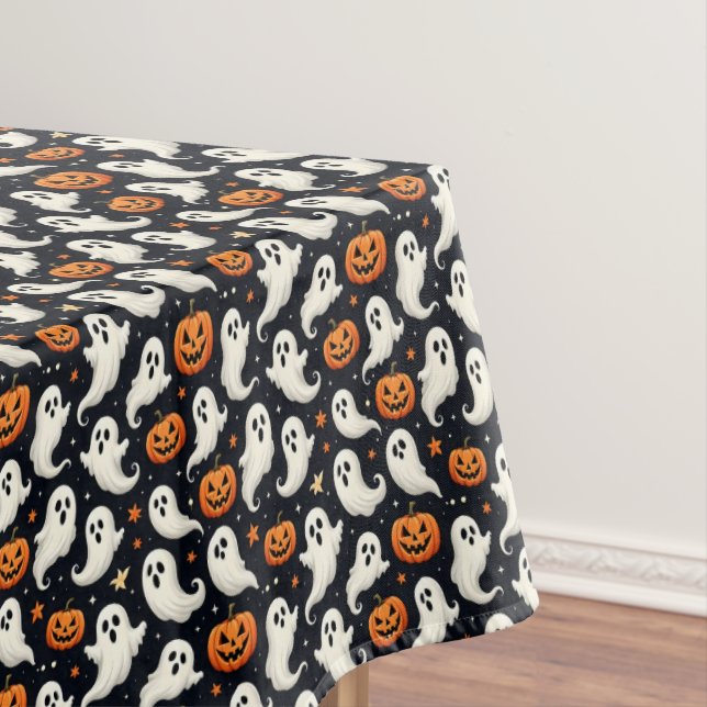 Ghosts and Jack o'Lanterns Tablecloth (In Situ)