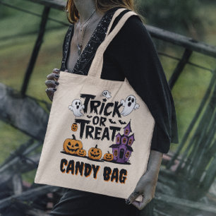 Ghosts and pumpkins for Halloween fun! Tote Bag