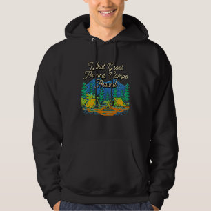 Ghosts Around Camps Around Camping Joke Camper Pun Hoodie