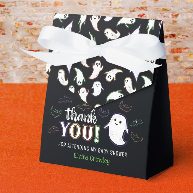 Ghosts & Bats Halloween Baby Shower Thank You Favour Box (Creator Uploaded)