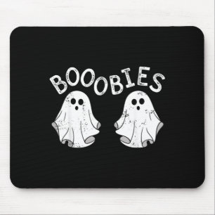 Ghosts Booobie Halloween Bra Breast Funny Costume Mouse Pad