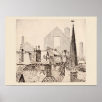 Ghosts Cornwall Print, Eleanor M Hughes Re-Strike