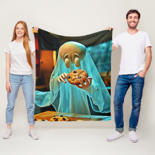 Ghost's Craving for Cookies Fleece Blanket