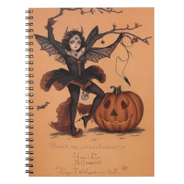 Ghosts & Goblins Creepy Halloween notebook (Front)