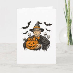 Ghosts Halloween Spooky Boo Zombie Pumpkin Skeleto Card