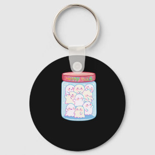 Ghosts Happy Pills Sticker Key Ring