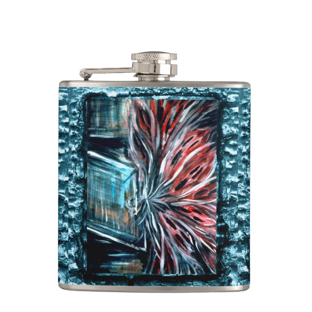 Ghosts In The Closet Hip Flask (Front)