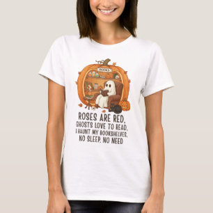 Ghosts Love To Read - Funny Halloween Book Lover T-Shirt