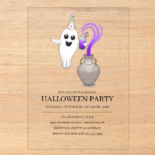 Ghost's Magical Party Acrylic Invitations