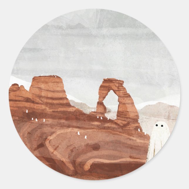Ghosts of Moab Classic Round Sticker (Front)