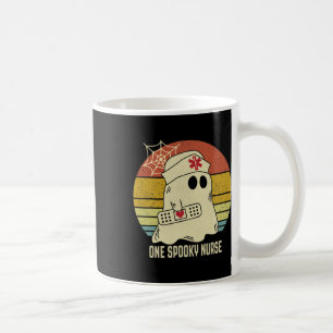 Ghosts One Spooky Nurse Halloween Nurse Fall Scrub Coffee Mug