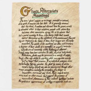 Ghosts, Poltergeists, Hauntings Fleece Blanket
