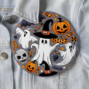 Ghosts Spooky and Creepy Cute Monsters 6 Cm Round Badge
