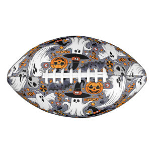 Ghosts Spooky and Creepy Cute Monsters Football
