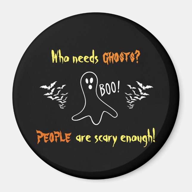 Ghosts vs. People Magnet (Front)