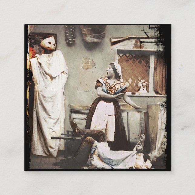 Ghosty Jack-o-lantern Film Referral Card (Front)