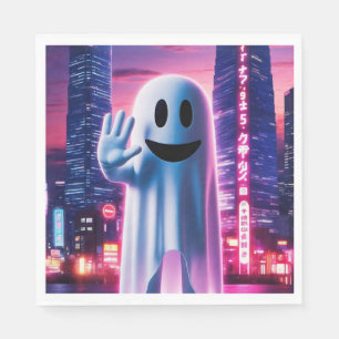 Ghosty Wave & Urban Lights  Napkin