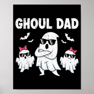 Ghoul Dad Vintage Ghost Funny Halloween Costume  Poster
