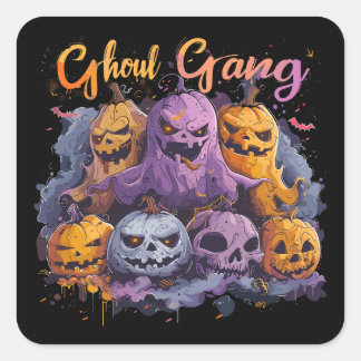 Ghoul Gang | ExDesigner | Halloween Square Sticker