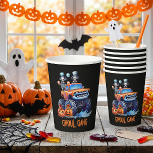 Ghoul Gang Pumpkin Party Paper Cups