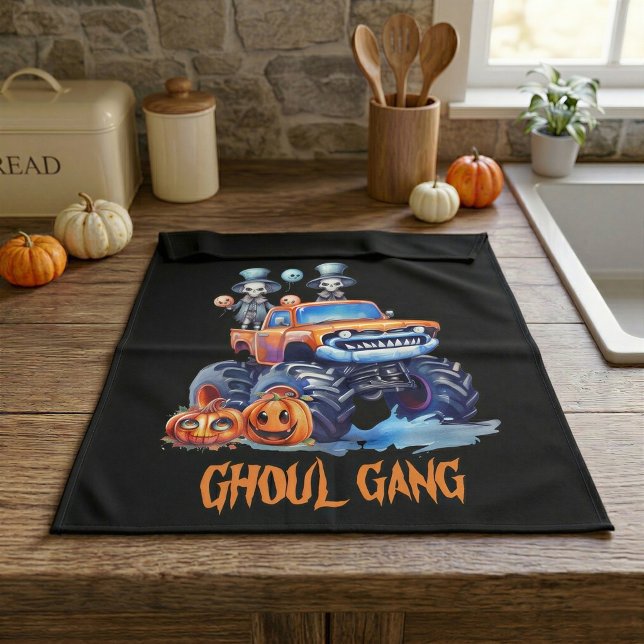 Ghoul Gang Pumpkin Patch Kitchen Decor Towel (Creator Uploaded)