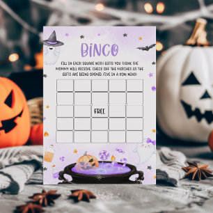 Ghoul Halloween Baby Shower Bingo Game