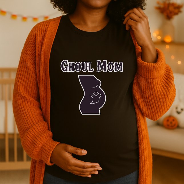 Ghoul Mum Halloween Maternity Spooky Pregnancy T-Shirt (Creator Uploaded)