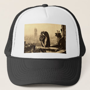 Ghoul Notre Dame, Paris France 1912 Vintage Trucker Hat