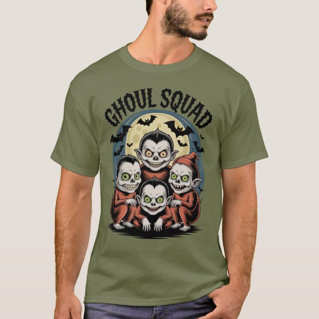 Ghoul Squad Halloween T-Shirt (Front)