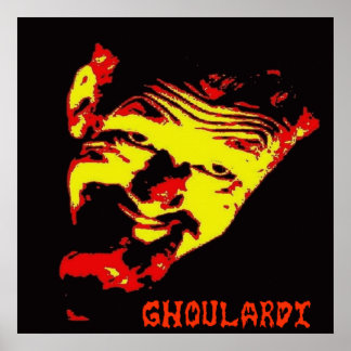 Ghoulardi  (Red/Yellow) Matte Poster