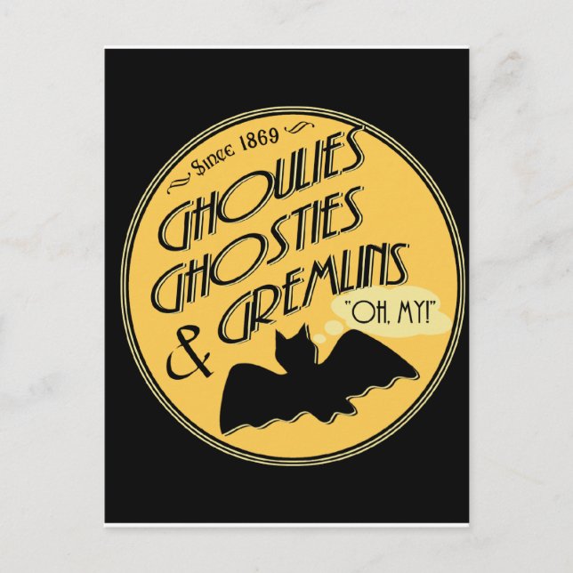 Ghoulies Ghosties and Gremlins Postcard (Front)
