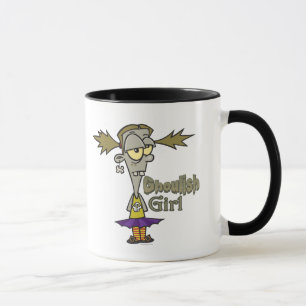 ghoulish girl zombie girl cartoon mug