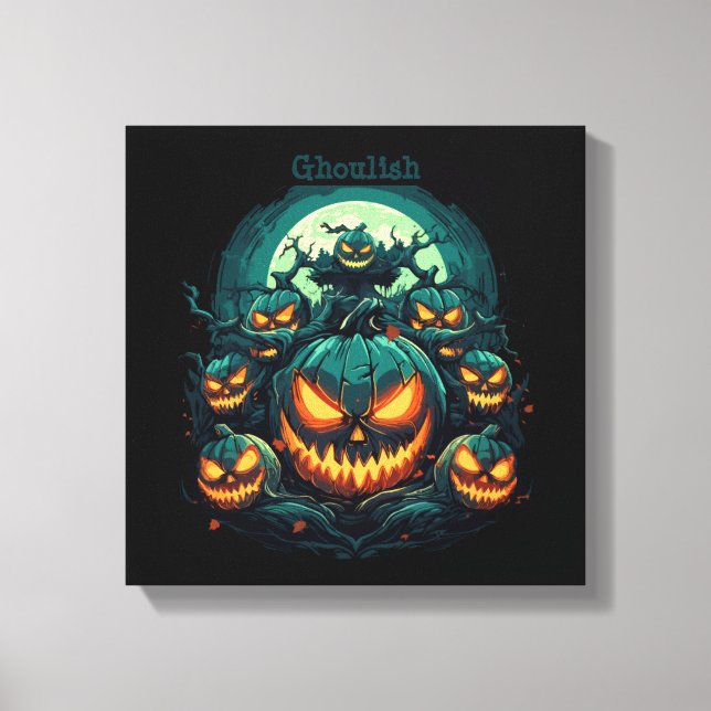 Ghoulish Glare Canvas Print (Front)