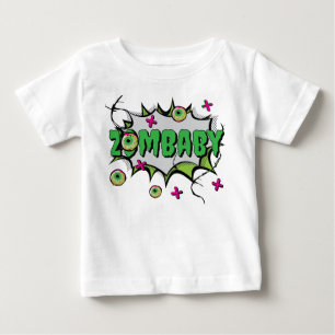 Ghoulishly Cute ‘ZomBaby’ Zombie Baby Pun  T-Shirt