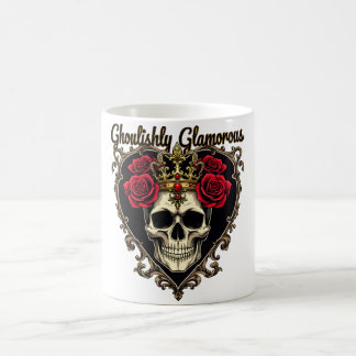 Ghoulishly Glamourous, Halloween Elegance Design Coffee Mug
