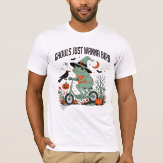 Ghouls Just Wanna Bird Funny Frog T-Shirt