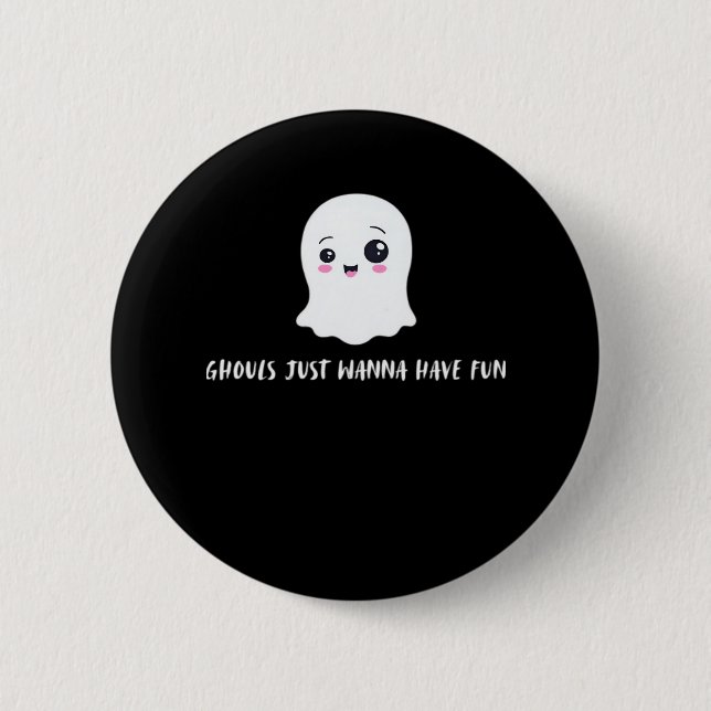 Ghouls Just Wanna Have Fun Boo-tiful Autumn 6 Cm Round Badge (Front)
