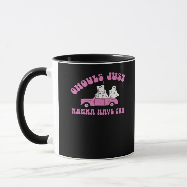 Ghouls Just Wanna Have Fun Chills Halloween & Autu Mug (Left)