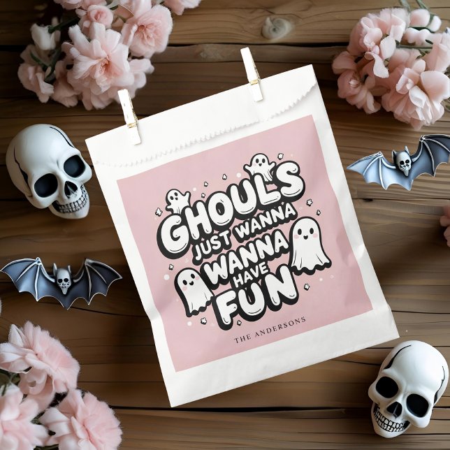Ghouls Just Wanna Have Fun | Cute Pastel Halloween Favour Bags (Creator Uploaded)