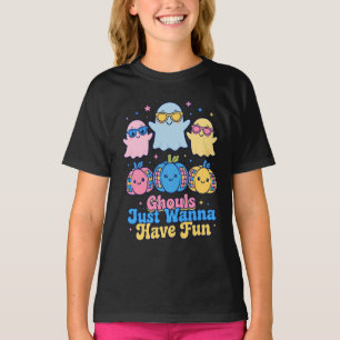 Ghouls Just Wanna Have Fun Disco Ghost Pumpkin Sta T-Shirt