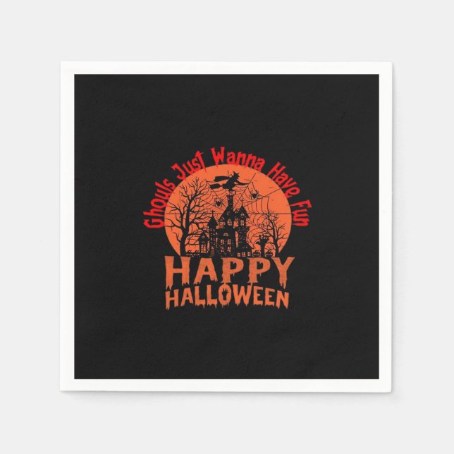 Ghouls Just Wanna Have Fun - Ghoul-Tastic Hallowee Napkin (Front)