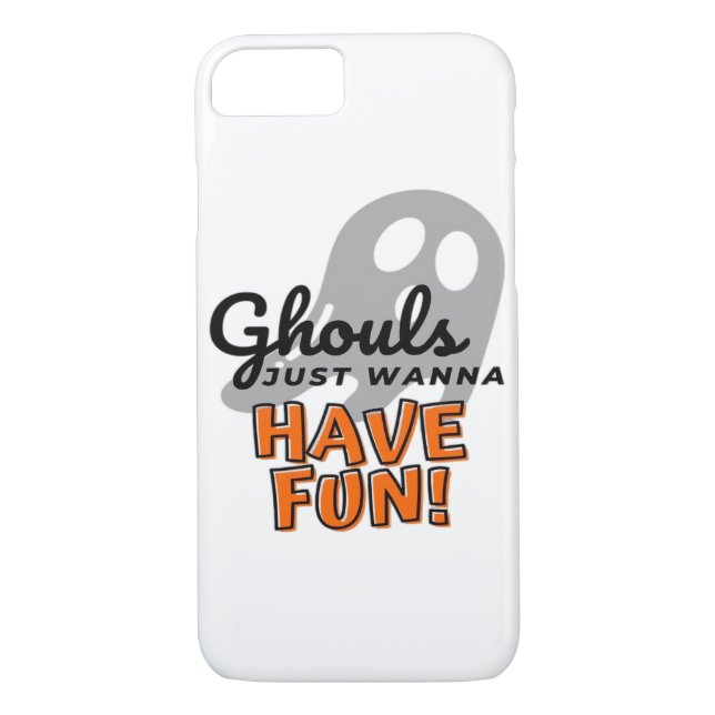Ghouls Just Wanna Have Fun (Grey) Case-Mate iPhone Case (Back)