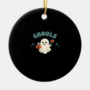 Ghouls Just Wanna Have Fun Halloween Art Funny Quo Ceramic Tree Decoration