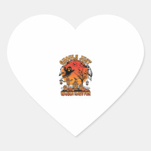 Ghouls Just Wanna Have Fun Halloween Spooky Cemete Heart Sticker