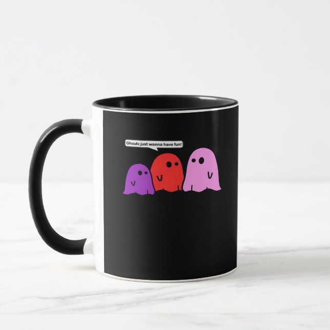 Ghouls Just Wanna Have Fun Halloween Trending Feel Mug (Left)